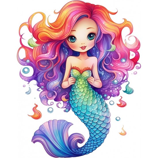 Sticker decorativ, Mica Sirena, Mov, 76 cm, 1344STK-2 Sticker decorativ, Mica Sirena, Mov, 76 cm, 1344STK-2