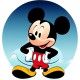 Sticker decorativ, Mickey Mouse, Negru, 62 cm, 1224STK