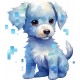 Sticker decorativ, Minecraft, Albastru, 1376STK-9