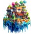 Sticker decorativ, Minecraft, Multicolor, 1376STK-4