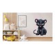 Sticker decorativ, Pantera, Negru, 75 cm, 1293STK