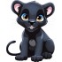 Sticker decorativ, Pantera, Negru, 75 cm, 1293STK
