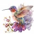 Sticker decorativ, Pasarea Colibri, Multicolor, 61 cm, 1271STK-4