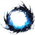 Sticker decorativ,Pasarea Phoenix-Puterea, Negru, 60 cm, 1323STK-7