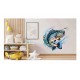 Sticker decorativ, Peste, Albastru, 63 cm, 1273STK