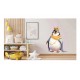 Sticker decorativ, Pinguin Rege, Alb, 76 cm, 1277STK-5 Sticker decorativ, Pinguin Rege, Alb, 76 cm, 1277STK-5