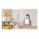 Sticker decorativ, Pinguin Rege, Alb, 79 cm, 1277STK-8 Sticker decorativ, Pinguin Rege, Alb, 79 cm, 1277STK-8