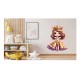 Sticker decorativ, Printesa, Portocaliu, 88 cm, 1264STK-1