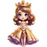 Sticker decorativ, Printesa, Portocaliu, 88 cm, 1264STK-1