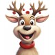 Sticker decorativ, Ren, Maro, 1370STK-5 Sticker decorativ, Ren, Maro, 1370STK-5