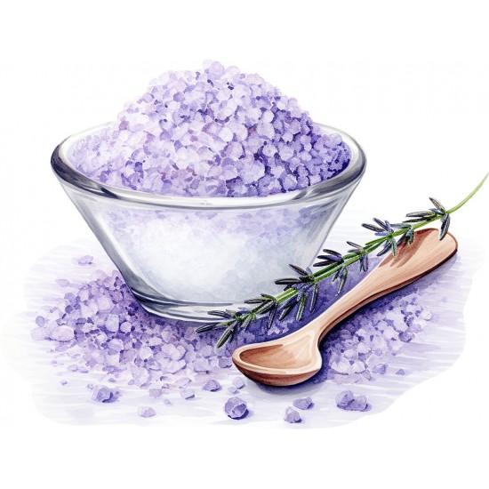 Sticker decorativ, Sare din Lavanda, Mov, 79 cm, 1339STK-10