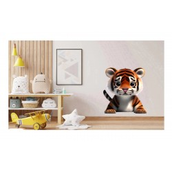 Sticker decorativ, Tigru, Portocaliu, 66 cm, 1221STK Sticker decorativ, Tigru, Portocaliu, 66 cm, 1221STK