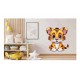 Sticker decorativ, Tigru, Portocaliu, 70 cm, 1293STK-6