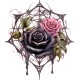 Sticker decorativ, Trandafiri, Negru, 69 cm, 1343STK-13