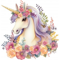 Sticker decorativ, Unicorn, Multicolor, 62 cm, 1287STK-3