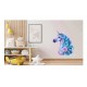 Sticker decorativ, Unicorn, Turcoaz, 67 cm, 1233STK