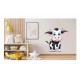Sticker decorativ, Vacuta, Negru, 62 cm, 1293STK-1