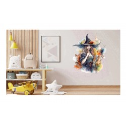 Sticker decorativ, Vrajitoare, Albastru, 69 cm, 1285STK-5 Sticker decorativ, Vrajitoare, Albastru, 69 cm, 1285STK-5