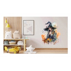 Sticker decorativ, Vrajitoare, Albastru, 76 cm, 1285STK-1 Sticker decorativ, Vrajitoare, Albastru, 76 cm, 1285STK-1