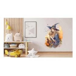 Sticker decorativ, Vrajitoare, Albastru, 82 cm, 1285STK Sticker decorativ, Vrajitoare, Albastru, 82 cm, 1285STK