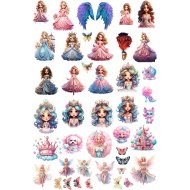 Sticker decorativ Waterproof cu Printese,  90x60 cm, 1304STK
