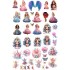 Sticker decorativ Waterproof cu Printese,  90x60 cm, 1304STK