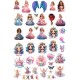 Sticker decorativ Waterproof cu Printese,  90x60 cm, 1304STK