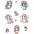 Sticker decorativ Waterproof cu Unicorni,  82x60 cm, 1314STK