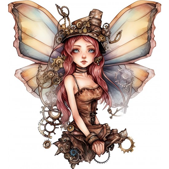 Sticker decorativ, Zana, Maro, 65 cm, 1279STK-4 Sticker decorativ, Zana, Maro, 65 cm, 1279STK-4
